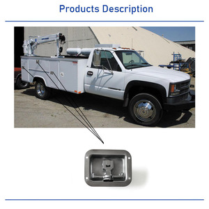 Замок-защелка без ключа для прицепов, караванов, грузовиков, ящиков для инструментов, нержавеющая сталь, открывание сбоку, с Т-образной ручкой, с возможностью замка - Product Image 5
