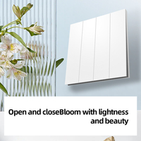 Vente Directe – Interrupteur Mural 4 Gangues au Design Moderne en Plastique, Prise Électrique Universelle, Durable