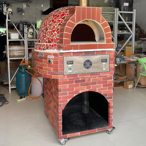 Carreaux professionnels commerciaux brique de pierre intérieur un <span class=keywords><strong>four</strong></span> à pizza au feu de <span class=keywords><strong>bois</strong></span> italien napolitain - Product Image 6