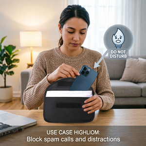 Pochette Bloqueur RFID d'Usine Réutilisable, Étui Faraday NFC Anti-Tracking et Anti-Radiation pour Téléphone Portable - Product Image 2