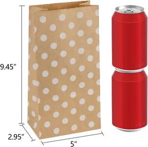 Sac en papier kraft de qualité supérieure pour boulangerie, impression personnalisée, qualité alimentaire, pour pain fait maison - Product Image 1