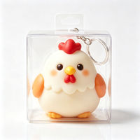 Lot de 12 porte-clés squishy en acrylique signes du zodiaque chinois, à remontée lente, avec fermoirs dorés, en PU, coffret cadeau