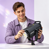 Éclairage professionnel à sortie continue 200W, lumière de studio LED bicolore 2700~6500K, 12 effets lumineux, système de refroidissement silencieux par ventilateur