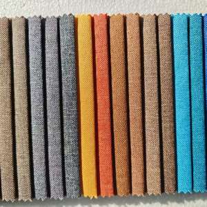 Tessuto in Poliestere Intrecciato Personalizzato 170GSM con Texture Lino, 36 Opzioni di Colore per Divani, Cuscini e Giocattoli - Product Image 1