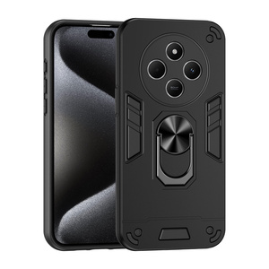Para Redmi 14C 4G/Poco C75/A3 Pro/A4/Note 12S soporte magnético para coche TPU + PC cubierta trasera híbrida 2 en 1 soporte de anillo funda para teléfono móvil - Product Image 2