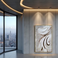 Peinture à l'huile sur toile abstraite de style moderne, thème nature morte, art mural de montagne, imperméable, écologique, décoration intérieure