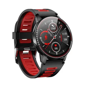 Smartwatch L6 1.3 אינץ צבע מלא מסך מגע חכם שעון רב ספורט מצב 350 סוללה ארוך המתנה זמן עמיד למים צמיד