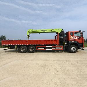 Sinotruk Ho Wo 6x4 Zoomlion 5-section Boom 14 Ton Truck Crane for Power Pole Installation and <b>Hoisting</b> - Product Image 2