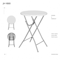Bâtiment en plastique blanc Portable, Table pliante, 80CM de hauteur, vente en gros, nouvelle marque chinoise