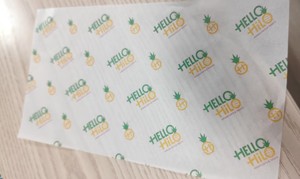 Bán buôn OEM tùy chỉnh in logo và kích thước thực phẩm an toàn Lớp Burger Giấy không thấm mỡ Deli thịt gói sáp tráng giấy - Product Image 3