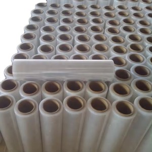 Factory Best <b>Clear</b> Stretch <b>Wrap</b> Film Pallet Packing <b>Wrap</b> Film 80 Gauge 40kg Transparent Lldpe Stretch <b>Wrap</b> Film Jumbo Rolls - Product Image 2