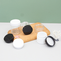 Bocaux en plastique de qualité alimentaire, bocaux de stockage alimentaire en PET, récipients en plastique transparent avec couvercle à vis pour les noix, les collations, les aliments secs, l'emballage