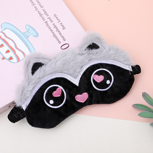 Mascherina per Dormire in Peluche con Design di Cane/<span class=keywords><strong>Gatto</strong></span>/Nuvola, Maschera Oscurante per Viaggi, Pisolini all'Aperto e Cura degli Occhi - Product Image 3
