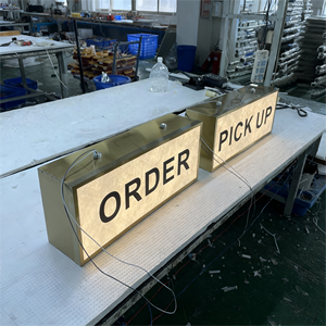 Đôi mặt thép không gỉ treo LED hộp đèn Đăng vàng khung IP65 không thấm nước trần gắn trên không trang trí - Product Image 2