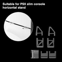 Mini support de jeu de bureau en acrylique pour PlayStation 5 Optima Version de lecteur optique Support horizontal mince pour accessoire de console PS5