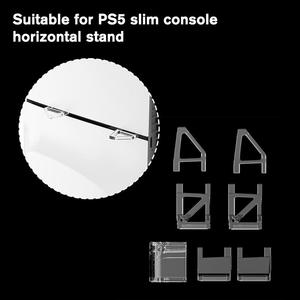 <span class=keywords><strong>Mini</strong></span> soporte de juego de escritorio acrílico para <span class=keywords><strong>PlayStation</strong></span> 5 Optima versión de unidad óptica soporte Horizontal delgado para accesorio de consola PS5 - Product Image 6