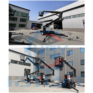 Trailer-mount artikulator Boom Lift Towable pria mengangkat Cherry Picker listrik - Product Image 2