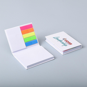 Fournitures promotionnelles de bureau personnalisables avec des notes autocollantes et des mémos avec logos et couvertures colorées. - Product Image 2