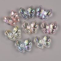 Perles papillon électroplaquées pour la création de bracelets de téléphone, colliers, ornements de stylos et accessoires DIY