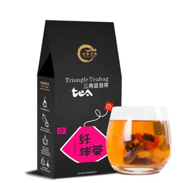 OEM Chinese herbal flower Rose Puer Tea for beauty skin care and detox