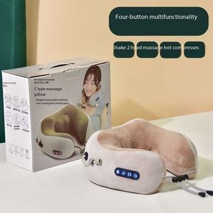 Electric <b>Neck</b> Massager With Heat Vibration Kneading Shiatsu Massage U Shaped <b>Pillow</b> for Shoulder Cervical Pain Relief Fatigue - Product Image 4