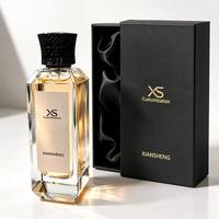 Flacon de parfum en verre de luxe unique, irrégulier, vide, gaufré, 30ml 50ml 100ml, avec boîte cadeau et bouchon en alliage de zinc, OEM ODM, vente en gros