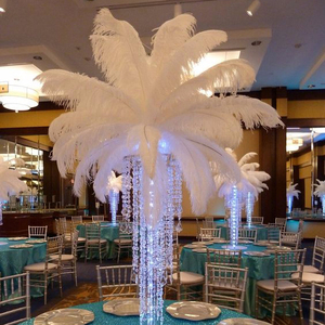 Số lượng lớn quá khổ 60-65cm lông đà điểu lý tưởng cho tóc tuyên bố, trung tâm bàn lễ hội, vòm đám cưới mùa đông - Product Image 5