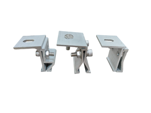 Nhôm mô-đun năng lượng mặt trời gắn hỗ trợ sửa chữa Kệ bảng điều khiển năng lượng mặt trời đường may kẹp <span class=keywords><strong>PV</strong></span> gắn mái đứng đường may kẹp - Product Image 2