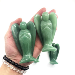 Statua d'Angelo in <span class=keywords><strong>Pietra</strong></span> da 4 Pollici, Cristalli e Gemme Intagliate per Decorazioni Pasquali, Regali, Casa e Articoli per Stregoneria - Product Image 3