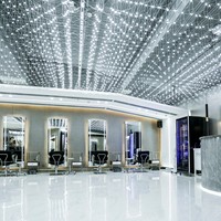 Lampes suspendues en cristal d'ingénierie personnalisées, grand cube lumineux, pour hall d'hôtel, centre commercial, département des ventes, table de sable, Sound Ball