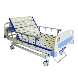 Cama de Hospital Manual Snow S-11 Individual/Doble con Barandillas, Color Azul, para Uso en Dormitorio - Product Image 2