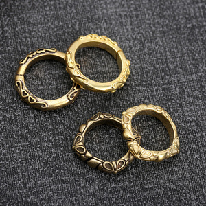 Anillo de latón puro vintage para llavero, accesorio de estilo clásico, conector DIY para bolsos, anillo abierto de alta calidad para manualidades de bolsos - Product Image 1