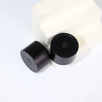 Bouchon à visser personnalisé OEM pour flacon cosmétique, avec orifice en PP noir/blanc, tailles 18/415, 20/415, 24/415, 28/415