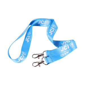 حبل تعليق مخصص بمشبك مزدوج مع طباعة الشعار ومشبك معدني، حبل تعليق رخيص للطباعة بالتسامي - Product Image 3