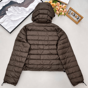 Women's Lightweight <b>Packable</b> Hooded Puffer <b>Jacket</b> Quilted Insulated Full Zip Casual Outerwear for Fall and Winter Travel - Product Image 2