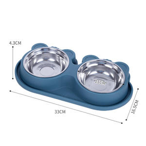<strong>Luxury</strong> <strong>Pet</strong> <strong>Bowls</strong> No Spill Stainless Steel PP Double <strong>Pet</strong> Cat <strong>Dog</strong> Food Water <strong>Bowl</strong> - Product Image 6