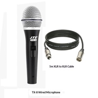 Microphone portable filaire professionnel JTS TM-929, conception à bobine dynamique, idéal pour les présentations en conférence, le karaoké et l'utilisation à domicile