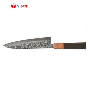 Stock 8 pollici professionale cucina giapponese coltello da cucina in acciaio ad alto tenore di carbonio con manico ottagonale in legno martello coltello forgiato - Product Image 2