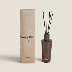 Bouteilles de diffuseur à roseaux en verre ambré de luxe, vides, 100 ml et 250 ml, personnalisables avec logo, pour aromathérapie, sans alcool, écologiques, avec boîte - Product Image 1