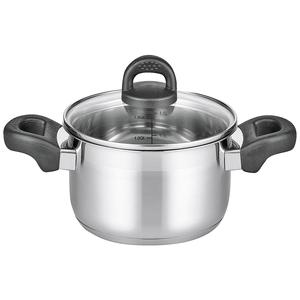 Meat <b>Pot</b> Tourmaline 1.5L Stainless Steel With Glass Lid For <b>Soup</b> And Stock - Product Image 1