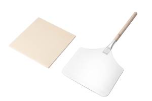 <span class=keywords><strong>Four</strong></span> à pizza d'extérieur portable en acier inoxydable, barbecue en métal, <span class=keywords><strong>four</strong></span> à <span class=keywords><strong>bois</strong></span> avec <span class=keywords><strong>pelle</strong></span> en pierre à pizza et couvercle gratuit - Product Image 4