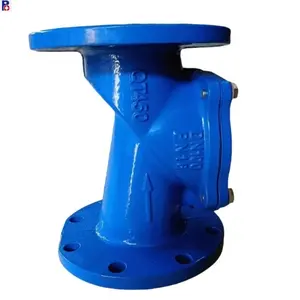 Factory Hot Selling Ductile iron body PN16/10 Flanged Durable Rubber Flap Check Valve