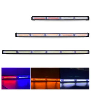 COB lampu strobo LED lampu darurat lalu lintas mobil, multi-ukuran mode kedip Magnet Bar lampu kilat peringatan bahaya putih