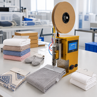 Machine d'étiquetage uniforme pour tapis, cartes de présentation, serviettes et emballages de chaussettes