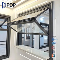 Ventana Plegable Vertical de Aluminio Térmico de Alta Calidad PDP con Marco Delgado y Mosquitera de Acero Inoxidable para Cocina y Uso Exterior
