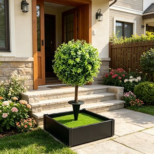 Orbe de follaje redondo y próspero con base de inserción duradera para jardín, césped, entrada, patio, exterior auspicioso - Product Image 3