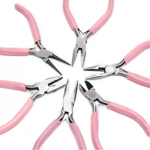 Pink Color 5Inch Mini Pliers <strong>Long</strong> <strong>Nose</strong> Cutting Wire Plier Kit for Handcraft Beading DIY Jewelry Making Tools - Product Image 2