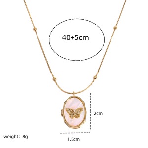 Collar <span class=keywords><strong>con</strong></span> marco <span class=keywords><strong>de</strong></span> álbum <span class=keywords><strong>de</strong></span> fotos <span class=keywords><strong>de</strong></span> concha <span class=keywords><strong>de</strong></span> Luna y sol Retro para mujer personalizado nuevas cadenas <span class=keywords><strong>de</strong></span> <span class=keywords><strong>oro</strong></span> que se pueden abrir <span class=keywords><strong>con</strong></span> joyería <span class=keywords><strong>de</strong></span> retención <span class=keywords><strong>de</strong></span> Color - Product Image 3