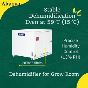 Deshumidificador Altaqua Industrial por Conductos para Operación a Baja Temperatura en Invernaderos, OEM ODM Disponible - Product Image 1