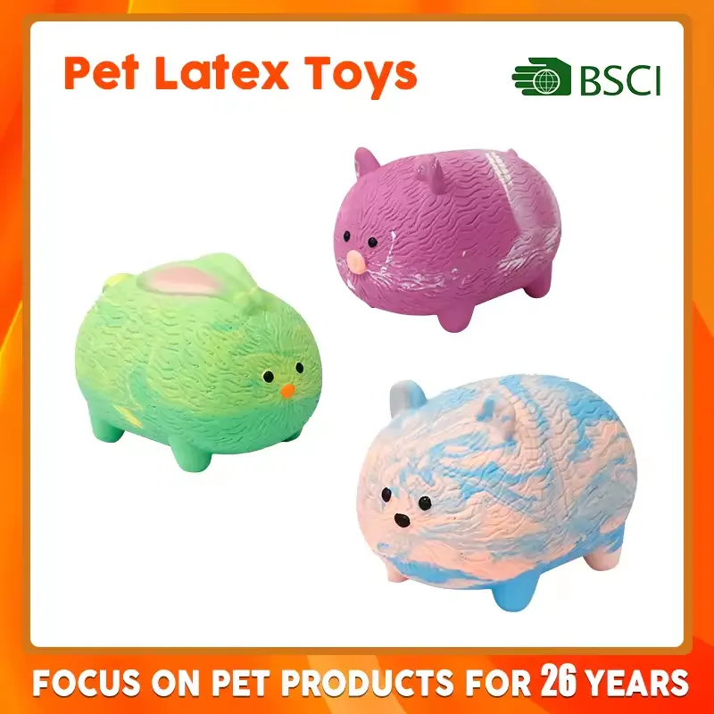 2024 Factory Direct Sale Cute Dog Latex Toys Squeaky Sound Pig Pet Toy Bite-Resistant Chew Toys for Dog